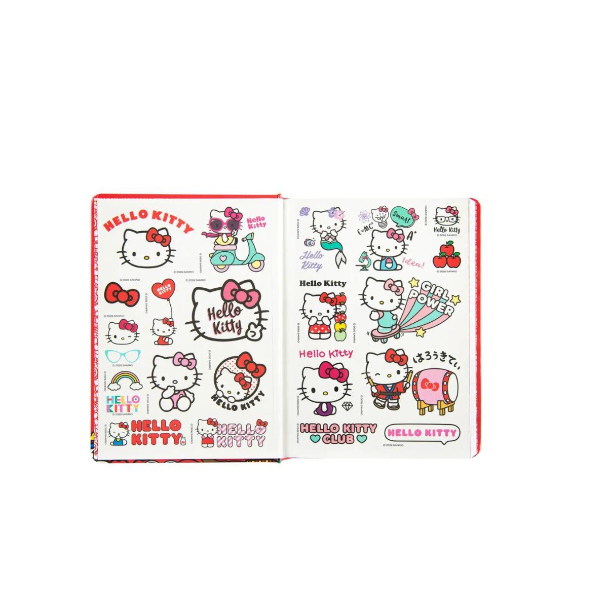 Diario datato standard 2026 - 2027 HELLO KITTY RED