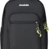 Invicta Zaino Scuola Jelek Plus City, Nero, Doppio Scomparto Con Tasca per PC e Tasca per Borraccia, 34 lt, Scuola Media e Superiore, Zaino Ragazza e Ragazzo