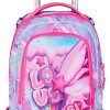 SJ GANG STYLE JAM GANG Trolley Scuola Jack 3 Ruote Plushy Rabbit, Fucsia, 3 in 1, Zaino Triplo Uso con Carrello Sganciabile, 33 L, Zaino Scuola Elementare, Zaino Bambina