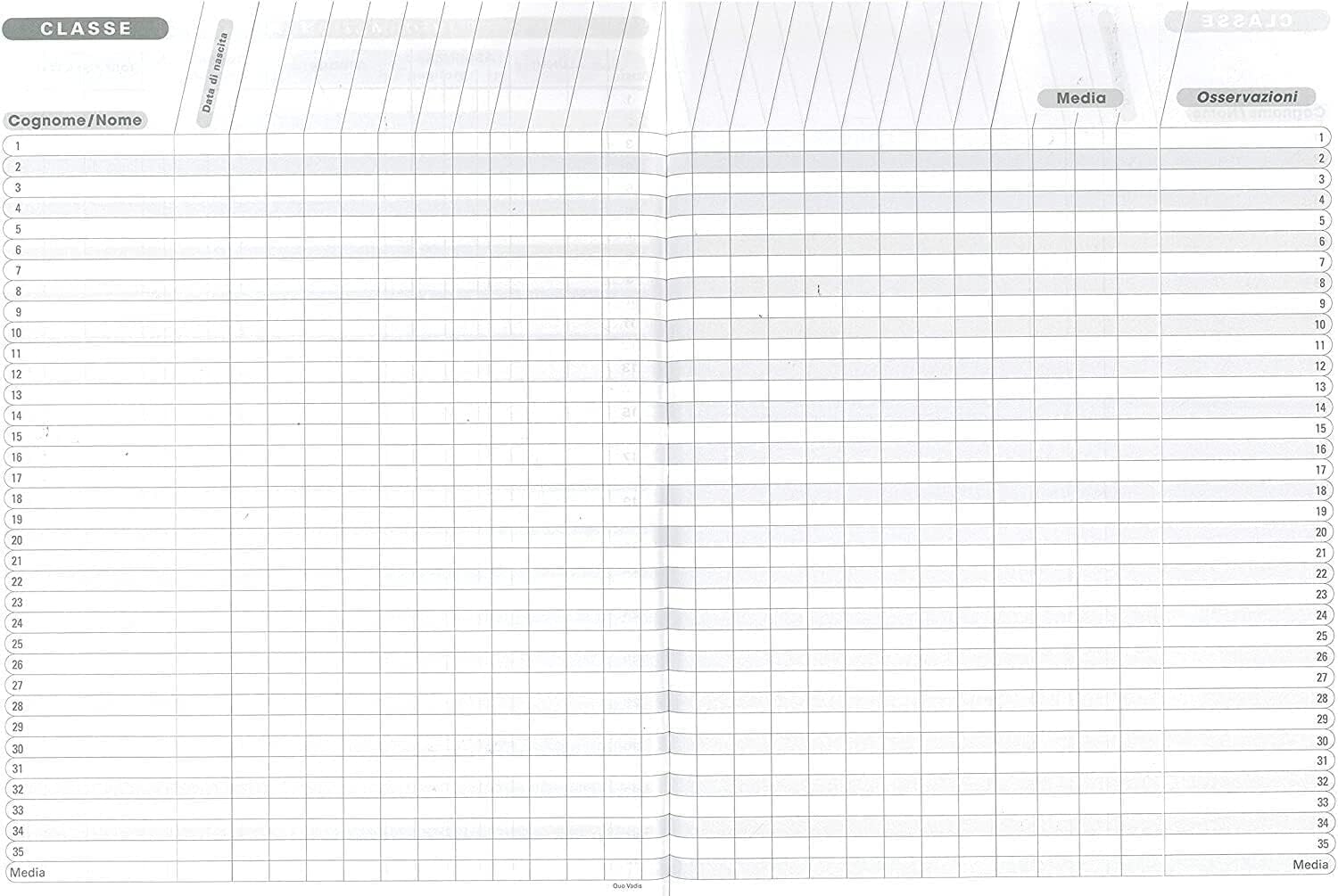 Agenda Scolastica L'AGENDA DEL PROFESSORE Quo Vadis lingua IT Anno 2026-2027