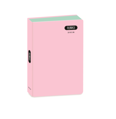 Diario Scuola Standard Datato 12 Mesi 2025/2026 Teenace Pastello Rosa