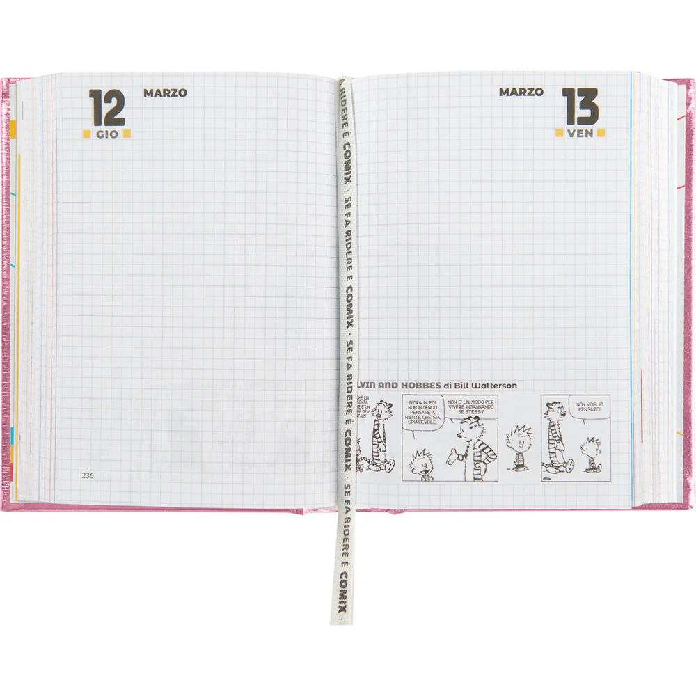 Agenda 16 Mesi Standard 2025/26 - COMIX Special - Giornaliera Rosa
